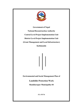 Landslide Protection Work