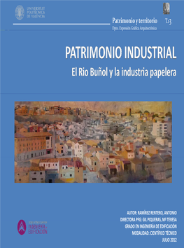 Patrimonio Y Territorio T.13 Dpto