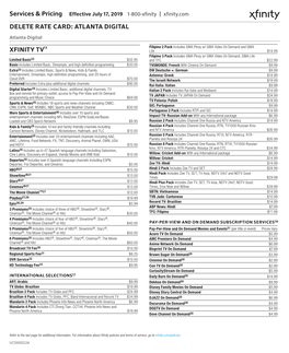 Xfinity Tv13 Delete Rate Card