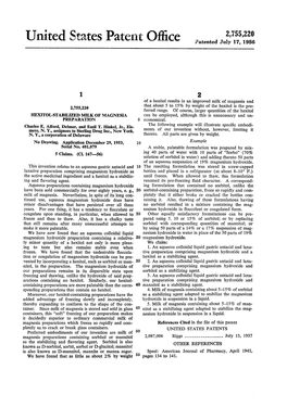 United States Patent Office 3Atented July 17, 1956