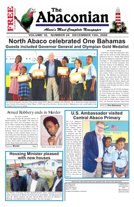 North Abaco Celebrated One Bahamas
