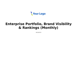 Enterprise Portfolio, Brand Visibility & Rankings