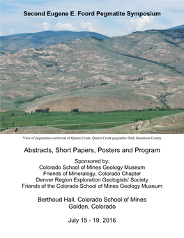 Abstracts, Short Papers, Posters and Program