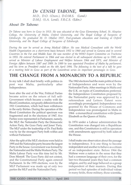 The Change from a Monarchy to a Republic