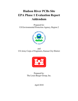 Hudson River Pcbs Site EPA Phase 1 Evaluation Report Addendum