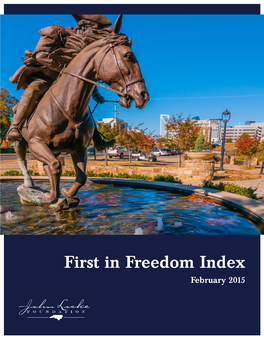 First in Freedom Index February 2015