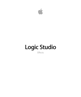 Logic Studio Effects Copyright © 2009 Apple Inc