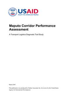 Maputo Corridor Performance Assessment