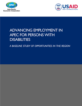 Advancing Employment in Apec for Persons with Disabilities