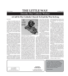 The Little Way, VOL. 27 NO. 1 (Summer 2007)