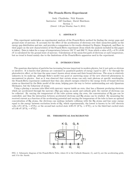 The Franck-Hertz Experiment