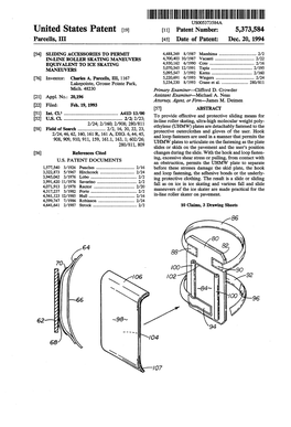 United States Patent (19) 11) Patent Number: 5,373,584 Parcells, III 45) Date of Patent: Dec