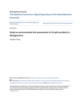 Study on Environmental Risk Assessment of Oil Spill Accidents in Shanghai Port