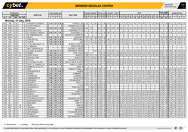 Midweek Regular Coupon 01/07/2019 09:50 1 / 2