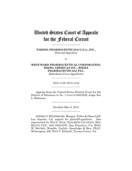 United States Court of Appeals for the Federal Circuit ______