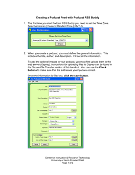 Creating a Podcast Feed with Podcast RSS Buddy