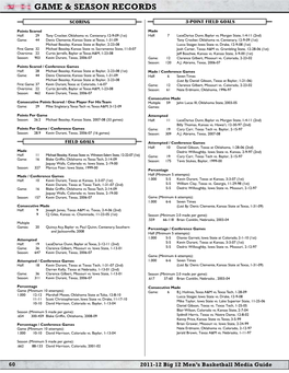 Game & Season Records