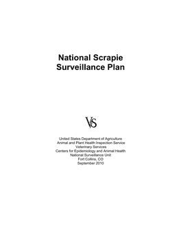 National Scrapie Surveillance Plan