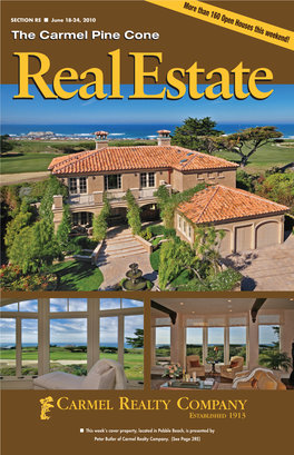 Carmel Pine Cone, June 18, 2010 (Real Estate)