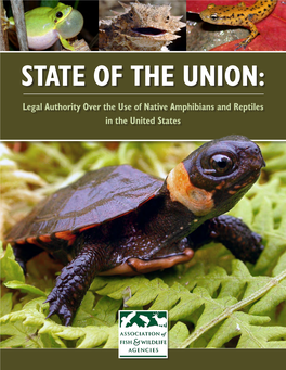 Legal Authority Over the Use of Native Amphibians and Reptiles in the United States State of the Union