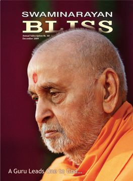 Annual Subscription Rs. 60 December 2009 Top: Annakut Offered to Shri Akshar-Purushottam Maharaj, BAPS Mandir, Gondal (18 October 2009)