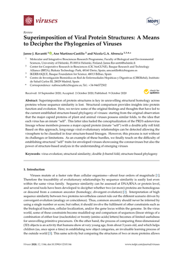 Superimposition of Viral Protein Structures: a Means to Decipher the Phylogenies of Viruses