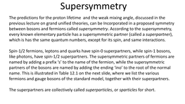 Supersymmetry