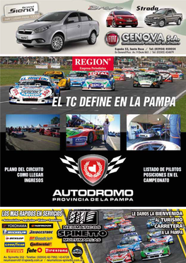 Revista Inauguración Autodromo Provincia De La Pampa