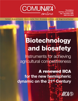 Biotechnology and Biosafety Biotechnology and Biosafety