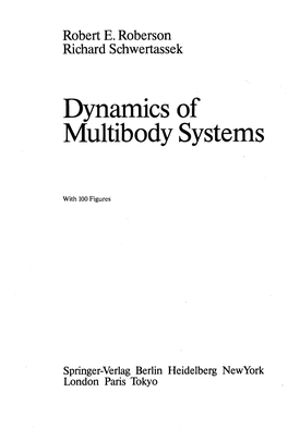 Dynamics of Multibody Systems