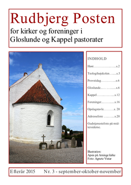 Rudbjerg Posten for Kirker Og Foreninger I Gloslunde Og Kappel Pastorater