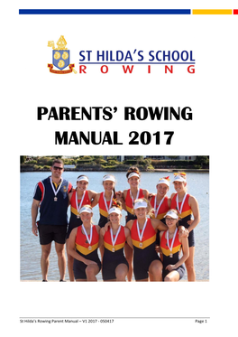 Parents' Rowing Manual 2017