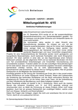 Mitteilungsblatt Nr. 3