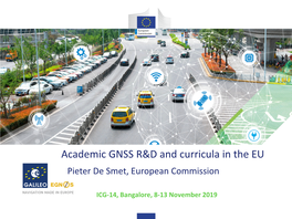 Academic GNSS R&D and Curricula in the EU