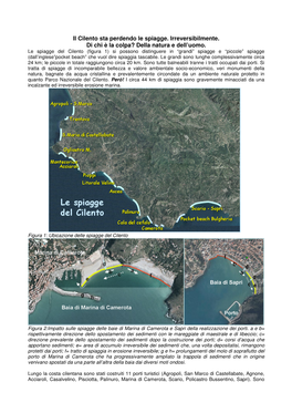 Il Cilento Sta Perdendo Le Spiagge. Irreversibilmente. Di Chi È La Colpa? Della Natura E Dell’Uomo