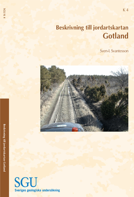 Beskrivning Till Jordartskartan Gotland