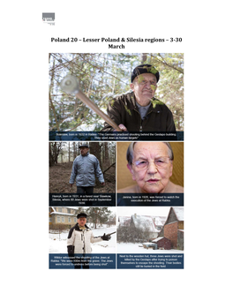 Poland 20 – Lesser Poland & Silesia Regions – 3-30 March