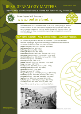 IRISH GENEALOGY MATTERS (Volume 3 No