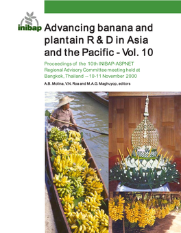 Advancing Banana and Plantain R & D in Asia and the Pacific