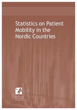 Statistics on Patient Mobility in the Nordic Countries