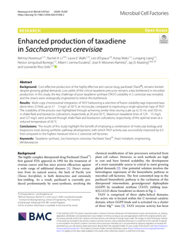 Saccharomyces Cerevisiae Behnaz Nowrouzi1,2†, Rachel A