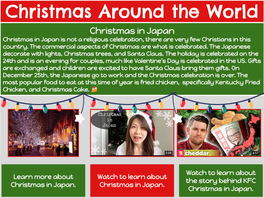 Christmas Around the World Christmas in Japan Christmas in Japan Is Not a Religious Celebration, There Are Very Few Christians in This Country