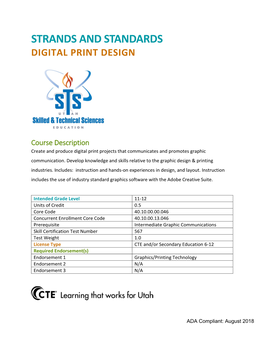 Digital Print Design Strands and Standards