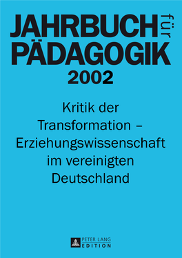 Jahrbuch Fur Padagogik