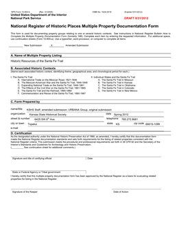 NPS Form 10 900-B