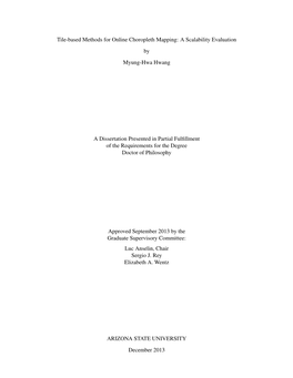 Tile-Based Methods for Online Choropleth Mapping: a Scalability Evaluation by Myung-Hwa Hwang