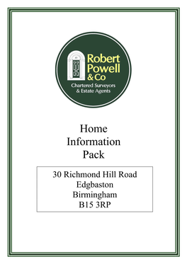 Home Information Pack