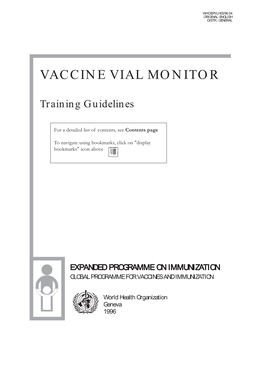 Vaccine Vial Monitor