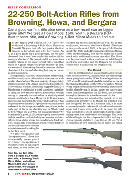 Gun Tests December 2019 22-250 Rifles