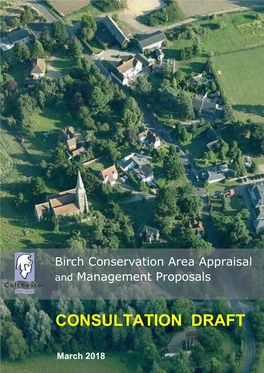 CBC Birch Conservation Area Consultation Draft March 2018